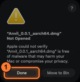 macOS: Anvil_0.0.2_aarch64.dmg Not Opened