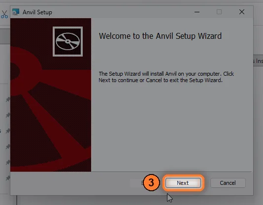 Welcome to the Anvil Setup Wizard